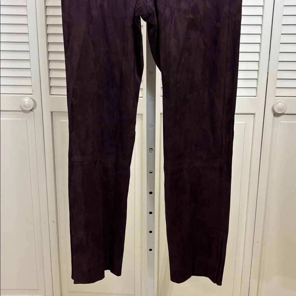 Vince. Stretch Suede Split Hem Cropped Pants Large